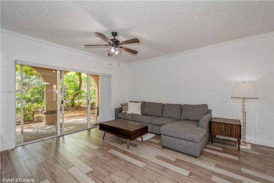 Renovated 1 bedroom with attached garage and laminate wood floors thru out. Located in the Aventine resort-style community with pool area, volleyball, fitness area, playground, clubhouse and more. Pet friendly community. Washer and dryer in unit. Rapid approval. Tenant occupied until October 31st, 2025.