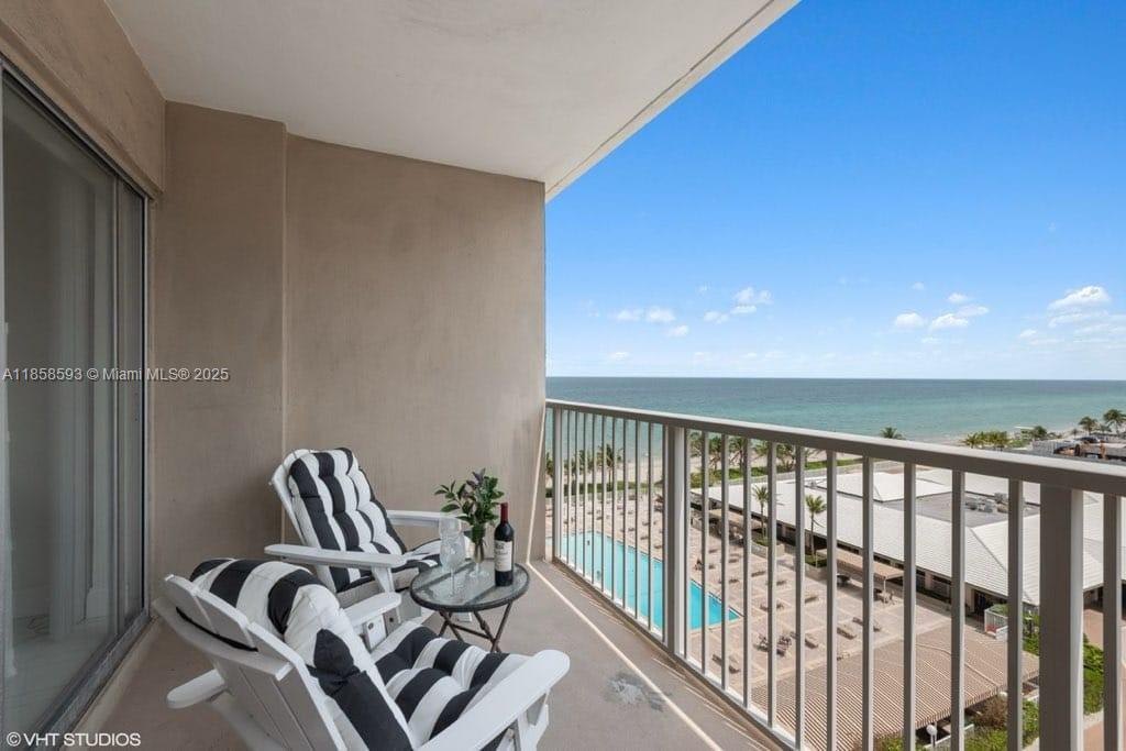 Wake up to ocean breezes and resort-style living in this beautifully furnished 2-bedroom, 2-bath condo at The Hemispheres in Hallandale Beach. Located on the 7th floor, this spacious residence offers approximately 1,240 sq. ft. of comfortable living space with a bright, open layout and floor-to-ceiling windows that flood the home with natural light. The updated kitchen is equipped with full-size appliances and ample cabinetry, perfect for easy meal prep. Each bedroom offers generous closet space, while both bathrooms are tastefully finished for style and function. Step onto your private balcony to enjoy partial ocean and city views. enjoy an unmatched array of amenities: 2 heated swimming pools, fitness center, tennis courts, sauna, on-site restaurants, marina access, and 24-hr security.