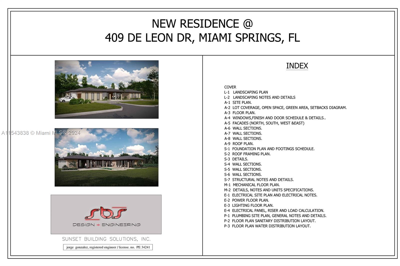Property for Sale at 409 De Leon Dr, Miami Springs, Miami-Dade County, Florida - Bedrooms: 5 
Bathrooms: 5  - $3,200,000