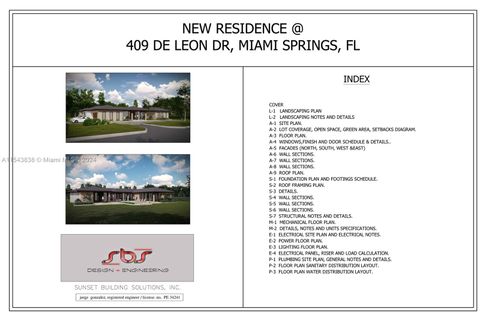 409 De Leon Dr, Miami Springs, FL 33166 - #: A11543838