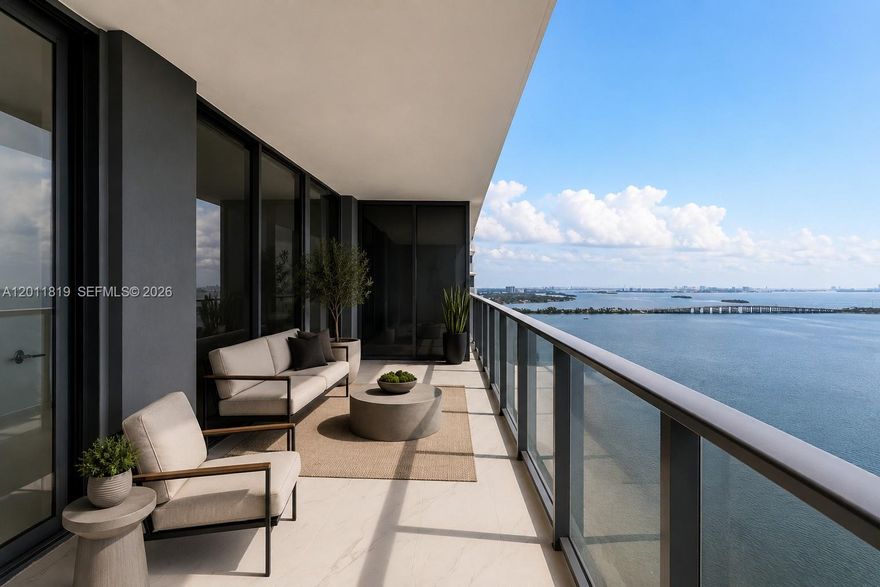 Experience the pinnacle of Miami luxury in this brand-new construction masterpiece on the 25th floor of the prestigious Aria Reserve South Tower. As the first to reside in Residence 2504, you are welcomed into this sophisticated 1-bedroom plus den layout featuring an airy, open-concept design with sleek tile flooring and floor-to-ceiling windows that frame breathtaking panoramic views of the Bay, Intracoastal, and Ocean. The gourmet European-style kitchen is beautifully appointed with quartz countertops and top-tier appliances, while the versatile den offers the perfect footprint for a professional home office or guest retreat.

Beyond your door, Aria Reserve unfolds across an unparalleled 5.2-acre waterfront oasis. Residents enjoy world-class amenities including twin sunrise and sunset pools, a state-of-the-art fitness center, and a full-service spa. For the active lifestyle, the grounds feature tennis, pickleball, and basketball courts, alongside a private dog park and a marina with a beach pavilion. Complete with one assigned covered parking space and an on-site waterfront restaurant, this residence offers a resort-caliber lifestyle just minutes from Brickell and Midtown. At $1,150,000, this is a rare opportunity to own a piece of the skyline in the tallest waterfront twin towers in the U.S. Don't miss your chance to live in Miami's most coveted new address.