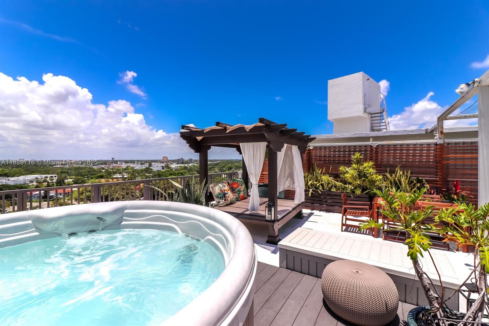 Best value Penthouse currently available for rent! 3232 SF of living space and 1000+ SF private rooftop terrace with hot tub and one of a kind views. The PH can be rented fully or partially furnished and features: 100´of floor to ceiling windows overlooking Biscayne Bay and Morningside, new kitchen, in-unit sauna and steam shower, and oversized Master Bedroom suite. The 3rd/4th rooms are prime flex space and can be utilized as room+ office suite, or bedrooms for a bigger family. Property is centrally located minutes away to Brickell, Downtown and Miami Beach. Morningside Park is just steps away and has tennis/basketball court, volleyball beach court, soccer field, and community boat slip. Fast move in and flexible lease terms available. Don't miss it!