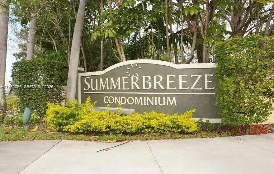 Be the first to enjoy this beautifully renovated 1-bedroom, 1-bath condo in Summer Breeze, Sunrise. Freshly painted and move-in ready, this bright unit features remodeled floors throughout, a spacious balcony, and brand-new appliances, including washer and dryer inside the unit. One assigned parking space and ample guest parking available. Great location near shopping, dining, and major highways. Association approval required with approximately 30 days for approval. Minimum credit score 610. First month and two security deposits required.
