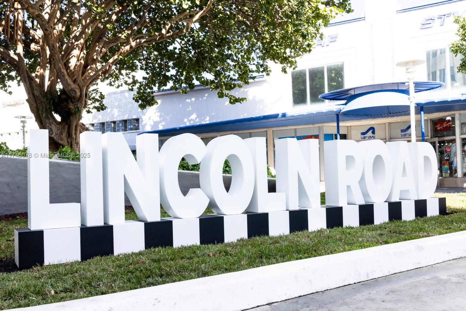 Micro private Office for Lease on 2nd floor of world famous Lincoln Road, doubles as a Retail / Showroom. Or could be used as the reception office or waiting room four our adjacent <8,000 sf 2nd floor retail-office unit 200.
Natural lit windows that overlook the signature municipal art sculpture installed each Art Basel art fair.
Unit 215 is our most visible premium (and small) office space. Currently occupied but could be negotiated to replace tenant, perhaps for Key Money.