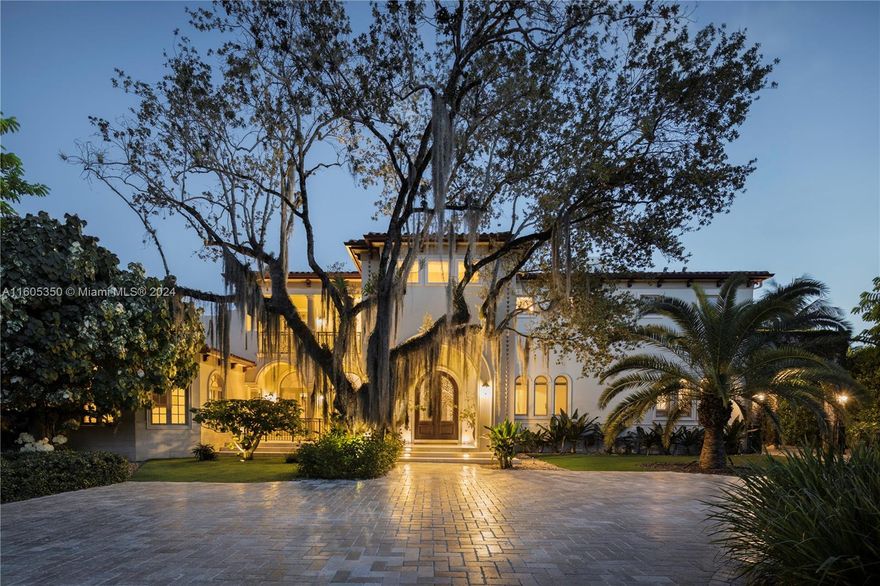 Spectacular custom acre estate! This opulent and lavish family compound of over 10000 sf with 7 bedroom on a lush acre with tropical plantings and ambience is truly a Gem! Showcasing exquisite designer curated details and finishes. Soaring ceilings, marble flooring, stunning formal living and dining rooms, fireplace. Luxurious primary suite w/ultimate dream bath & closets in addition to a 1500 sf private terrace. 2 masters! Gourmet kitchen w/all top of line appliances. Fabulous floor plan of one-of-kind artistic design and functionality. Immense patio, summer kitchen. Separate building w/guest house, gym and 2 car garage! Room for pickle ball/tennis court! Walled and gated w/ 2 car portecochere. Great location & top schools. Sensational! See Broker's Remarks for showing request kindly.