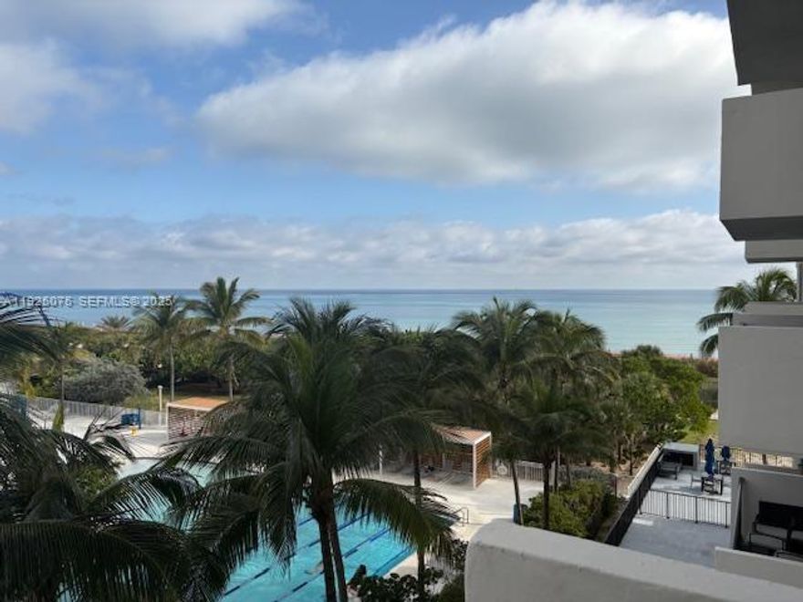 Spectacular sunrise, ocean and beach views! This 2/2 apartment is completely remodelled.  Washer and dryer inside the unit , water and internet included in the rent. One covered parking space. Building has 24/7 lobby attendant, cable, high speed internet, heated pool, gym and direct beach access, Fabulous location near Bal Harbour Shops, restaurants, worship houses, supermarket and next door to Surfside Community Center.