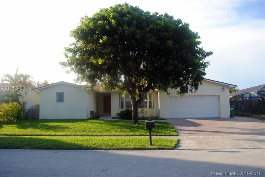 RARE FIND! AMAZING 3 BEDROOM 2 BATHROOM MUST SEE ONE STORY HOME IN CUTLER BAY. ALMOST 8000 SQ FT LOT LOCATED IN A CUL DE SAC WITH A 2 CAR GARAGE AND A VERY LARGE SCREENED PATIO! HOUSE FEATURES ARE MUST SEE - INCREDIBLY MODERN REDESIGNED KITCHEN WITH ROOF HIGH CHERRY CABINETS AND FULLY RENOVATED BATHROOMS. CENTRALLY LOCATED NEAR BEAUTIFUL OLD CUTLER RD WITH MULTIPLE PARKS, RESTAURANTS AND SHOPPING AREAS IN CLOSE PROXIMITY. 

NO HOA, MUST SEE! 

Comps over $315,000. AMAZING DEAL!