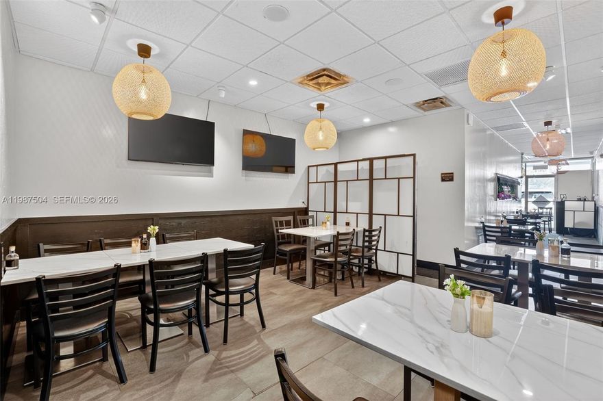 Open-and-operating 1,200 sqft restaurant For Sale in the heart of Kendall. Located on high-traffic N. Kendall Drive with 89,000 cars passing by your front door every day and a massive reach of 437,000 residents within 5 miles, this asset sale is perfectly positioned for success. The space is fully equipped with a grease trap, hood system, and active GDO permit, situated in a high-foot-traffic plaza with ample parking. The seller, who must sell for personal reasons, is willing to stay on and train the buyer, to ensure their success. May qualify for Visa. HD video available. As full time restaurant business brokers, we’re always ready to help, contact us today