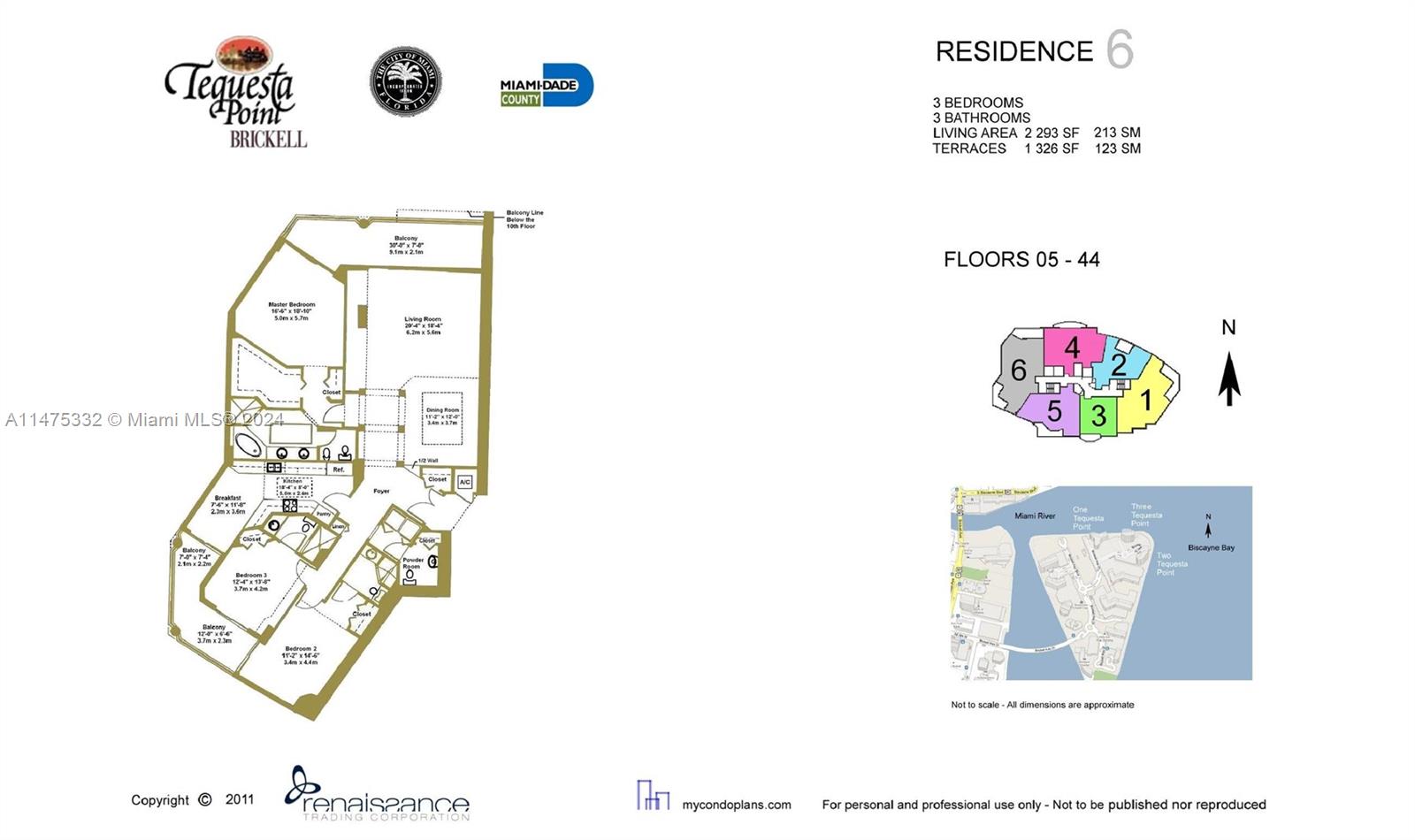 THREE TEQUESTA POINT COND - Residential