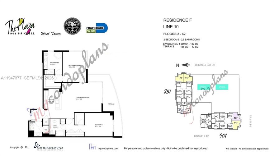 The Plaza in Brickell !  All about location !! Bright and large 11th-floor corner residence offering 1,289 sq. ft. of open living space with floor-to-ceiling windows and partial bay and skyline views. This 2-bedroom, 2.5-bath unit features a desirable split floor plan, upgraded finishes, and an oversized balcony .  The primary suite includes a walk-in closet and spa-style bath. Residents enjoy resort-style amenities including two pools, fitness center, spa, business center, 24-hour concierge, and valet parking. this unit comes with 2 assigned parking spaces.  Short walk to shopping , restaurants , grocery stores and much more.  Excellent investment opportunity as well.