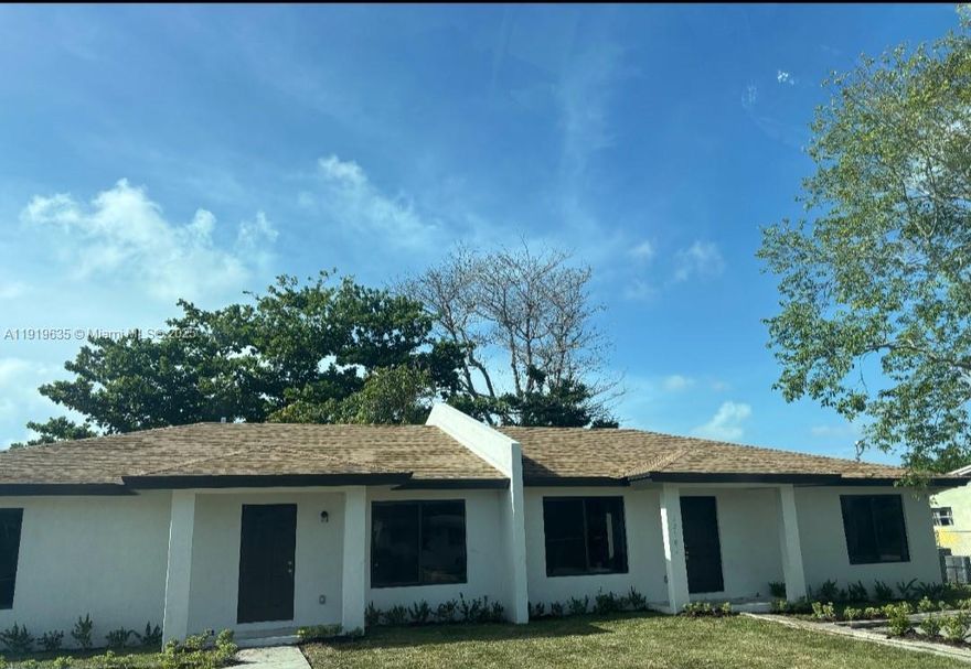 Brand new Twin home development! Each unit is 3 bedroom/2Bathroom! Laminate flooring! New stainless steel appliances & large cabinets! Washer & dryer room as well! Each unit must be purchased separately and as a primary residence. Sale of property is under the Miami-Dade County Infill Affordable Housing Program for 1st Time Homebuyers! Low Down Payment available!