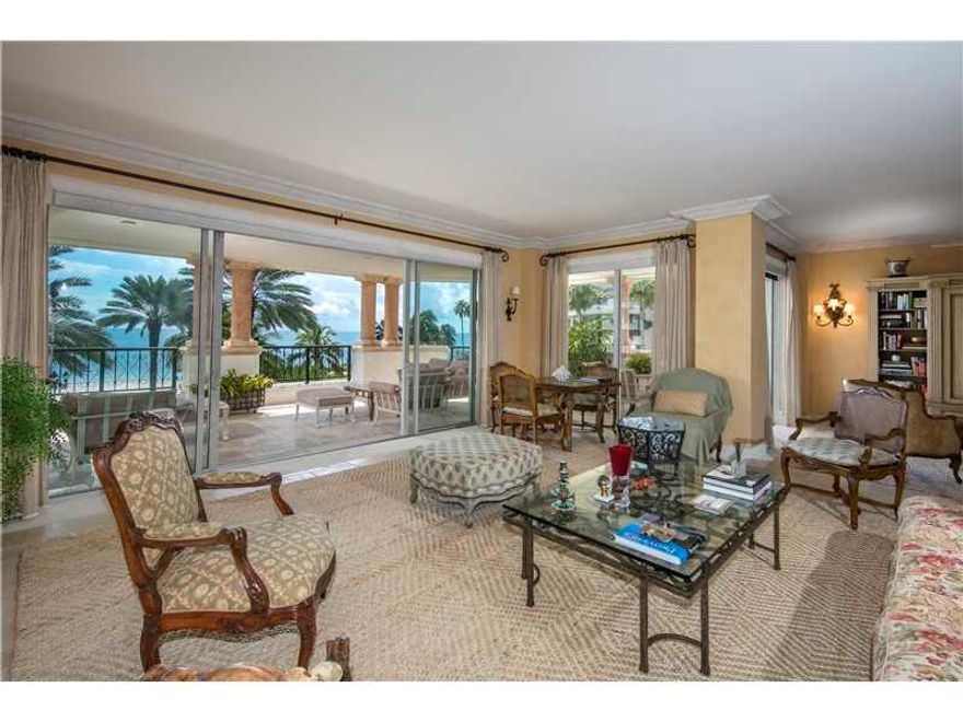 Enjoy unobstructed views to the beach & Atlantic Ocean from this spectacular 2nd flr 3BR/3+1BA oceanfront residence. Features +/-2,858 SF, exquisite stone floors, beautiful custom decor, open living room & family area w/ balcony. Chef's kitchen w/top appl iances & adj private eat-in dining area. Master suite features step-out balcony access & mesmerizing ocean views. Spectacular master bath sports sunken tub, glass rain shower & gold fixtures.  A full length balcony w/beach & ocean views.