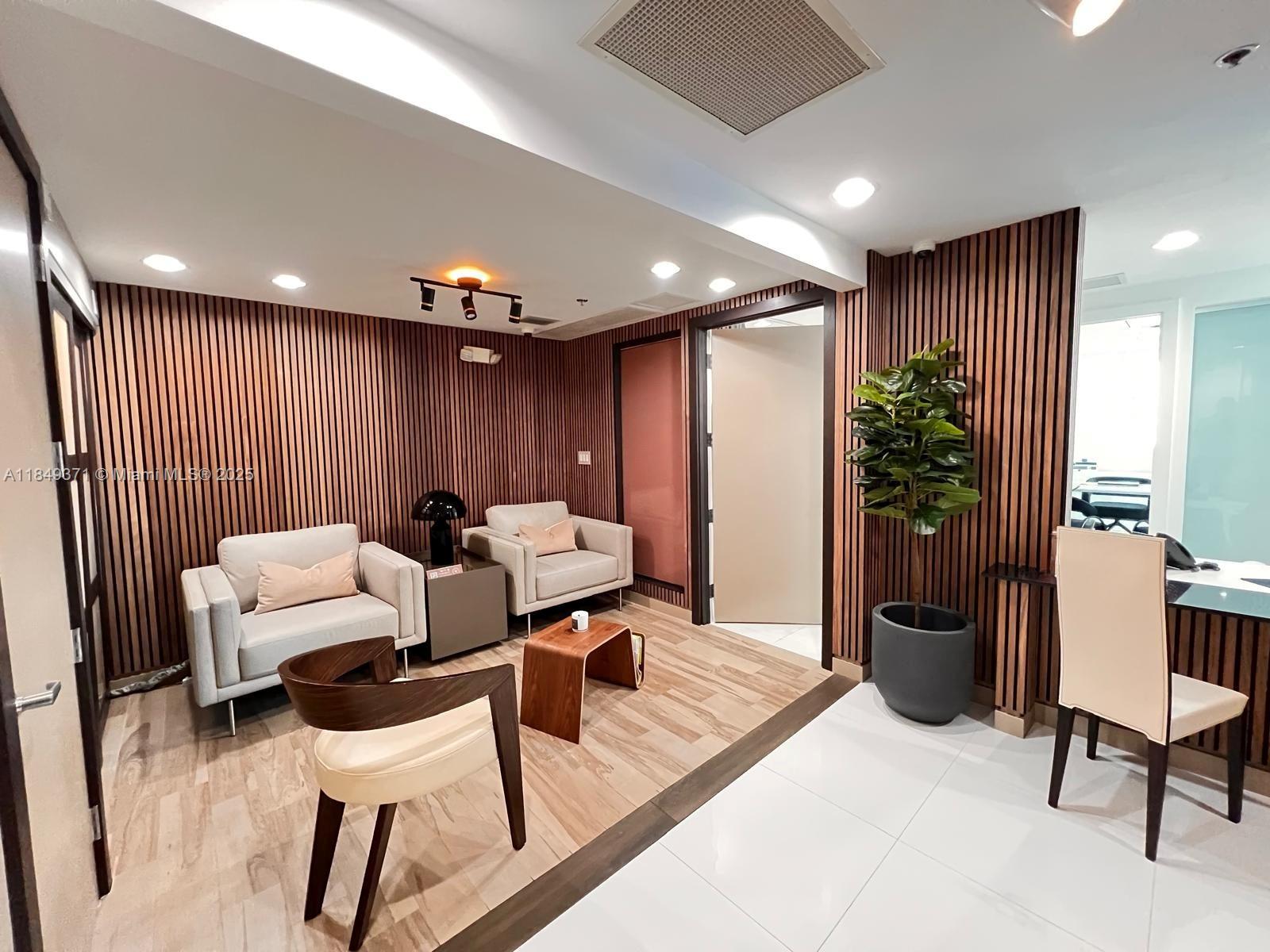 Great space with 2 offices, large reception area, workstation areas, and kitchenette. Parking available through Valet for $150/Month. Gym & Pool access for additional cost, paid directly to the association.