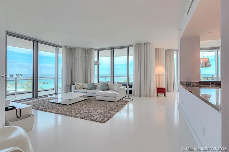 Spectacular 3 BR/3.5 BA oceanfront residence at The Ritz Carlton One Bal Harbour. Corner residence offers unparalleled views of the Atlantic Ocean and Haulover Inlet. Enjoy breathtaking views from every room, including huge wrap around terrace. Private elevator opens directly into unit. Top-of-the-line kitchen appliances and finishes include Sub-Zero and Wolfe gas stove top. World-class hotel amenities include oceanfront 24hr concierge, restaurants, spa, fitness, beach & pool service with cabanas.