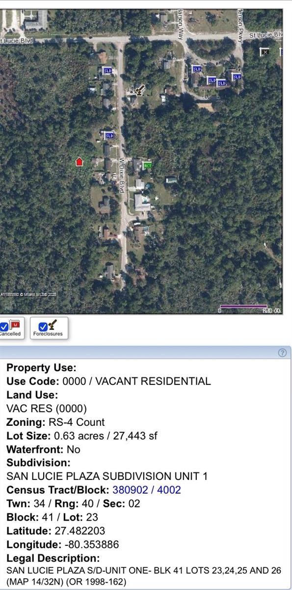 SAN LUCIE PLAZA SUBDIVISI - Land