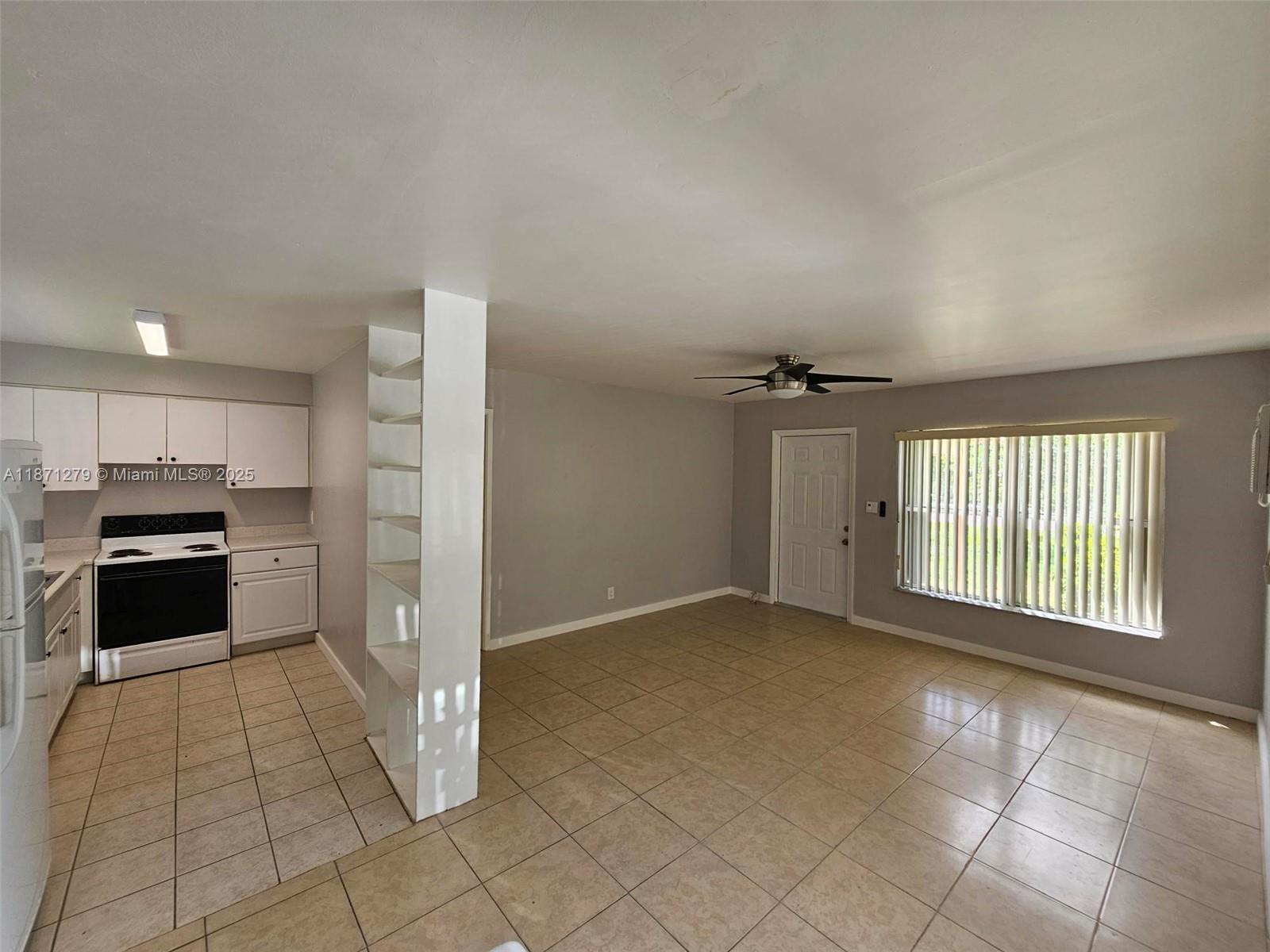 Beautiful apartment. Corner Unit. Open Floor Plan, bright and sunny unit. Ceramic floor. Big living room, 1 bed and 1 bath. Private Yard. New washer and dryer. Freshly painted. Owner Asking for 1st month, and 2 month as a Security Deposit. A pet is allowed subject to Landlord's approval and additional pet fee. Vacant. No Association, quick approval. Water and landscaping are included