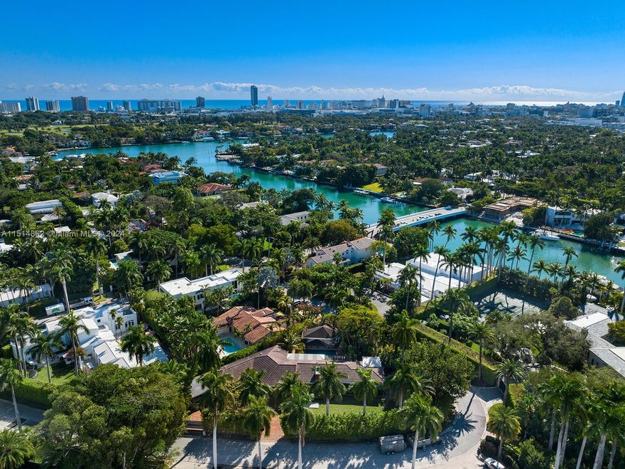 Oversized corner lot located in one of Miami’s most exclusive and desirable neighborhoods, Sunset Island I.