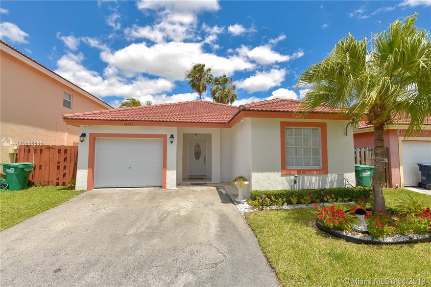 Impeccable Turnkey Single Family 3 Bedroom 2 Bathroom in West Kendall with no association. This house futures new kitchen appliances, new porcelain floor, new A/C Unit with smart technology thermostat, and more. Great backyard for family entertainment with a mango tree for mango lovers.