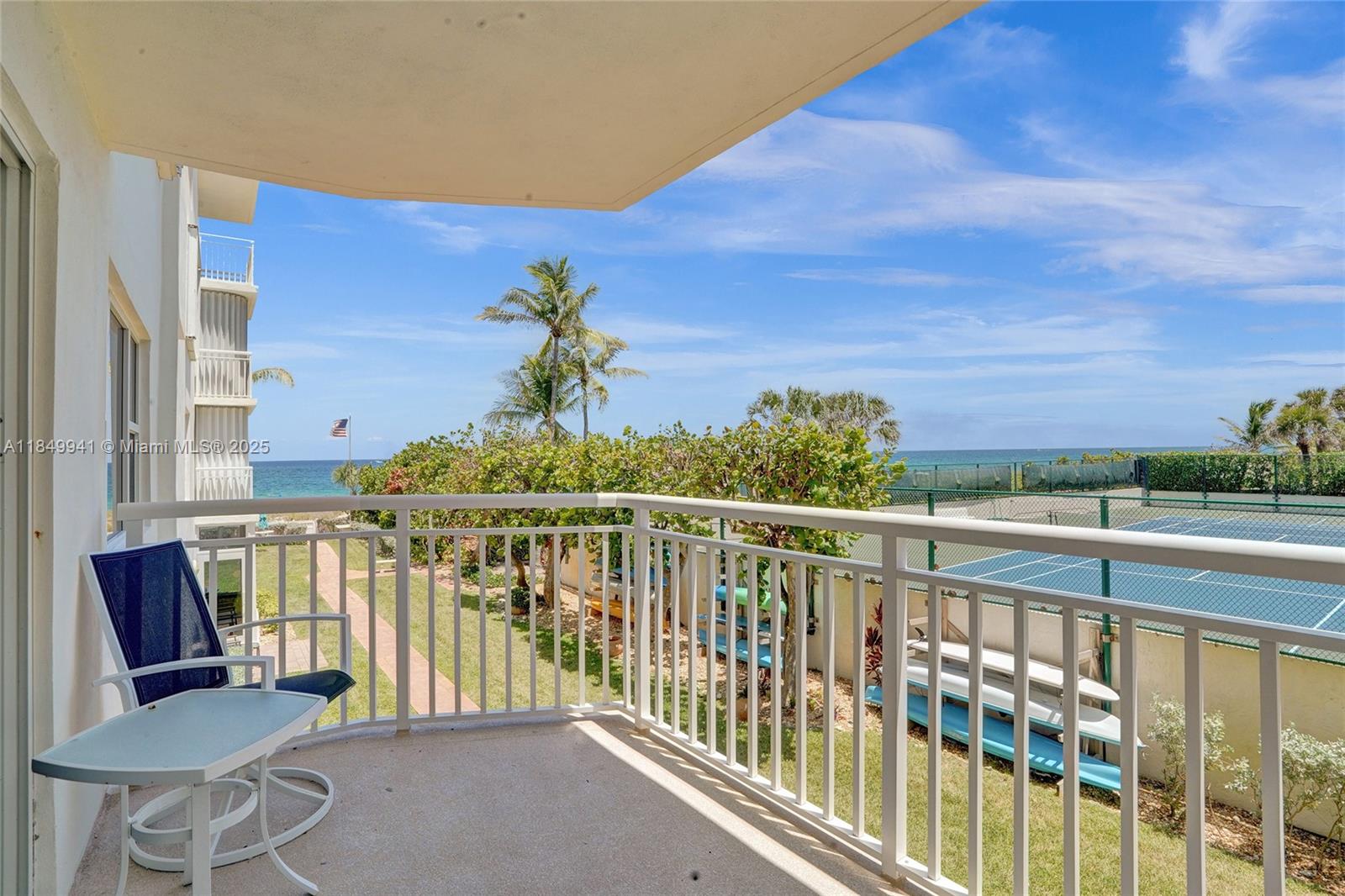 Oceanfront 1-Bedroom, 1.5-Bath Condo with AMAZING Beach Views – This spacious residence is located in a well-maintained boutique building that offers both luxury and peace of mind, featuring hurricane-impact windows and doors, a secure lobby, and a designated parking spot with plenty of guest parking.
Step out to the sand and surf with direct beach access, and enjoy resort-style amenities including a sparkling pool, barbecue area, and oceanside patio. HOA includes internet, cable TV, wind insurance, water, pest control, and on-site management, storage unit. There's only a handful of small
boutique buildings like this left on the East side of A1A. Located between the Pompano Beach Pier and the Commercial Pier, you're just minutes from top restaurants, shopping, and coastal attractions.