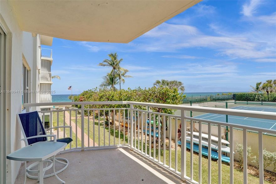 **Improved Price** Oceanfront 1-Bedroom, 1.5-Bath Condo with AMAZING Beach Views – Located in a well-maintained boutique building that offers both luxury and peace of mind, featuring hurricane-impact windows and doors, a secure lobby, and a designated parking spot with plenty of guest parking.
Step out to the sand and surf with direct beach access, and enjoy resort-style amenities including a sparkling pool, barbecue area, and oceanside patio. HOA includes internet, cable TV, wind insurance, water, pest control, and on-site management, storage unit. There's only a handful of small
boutique buildings like this left on the East side of A1A. Located between the Pompano Beach Pier and the Commercial Pier, you're just minutes from top restaurants, shopping, and coastal attractions.