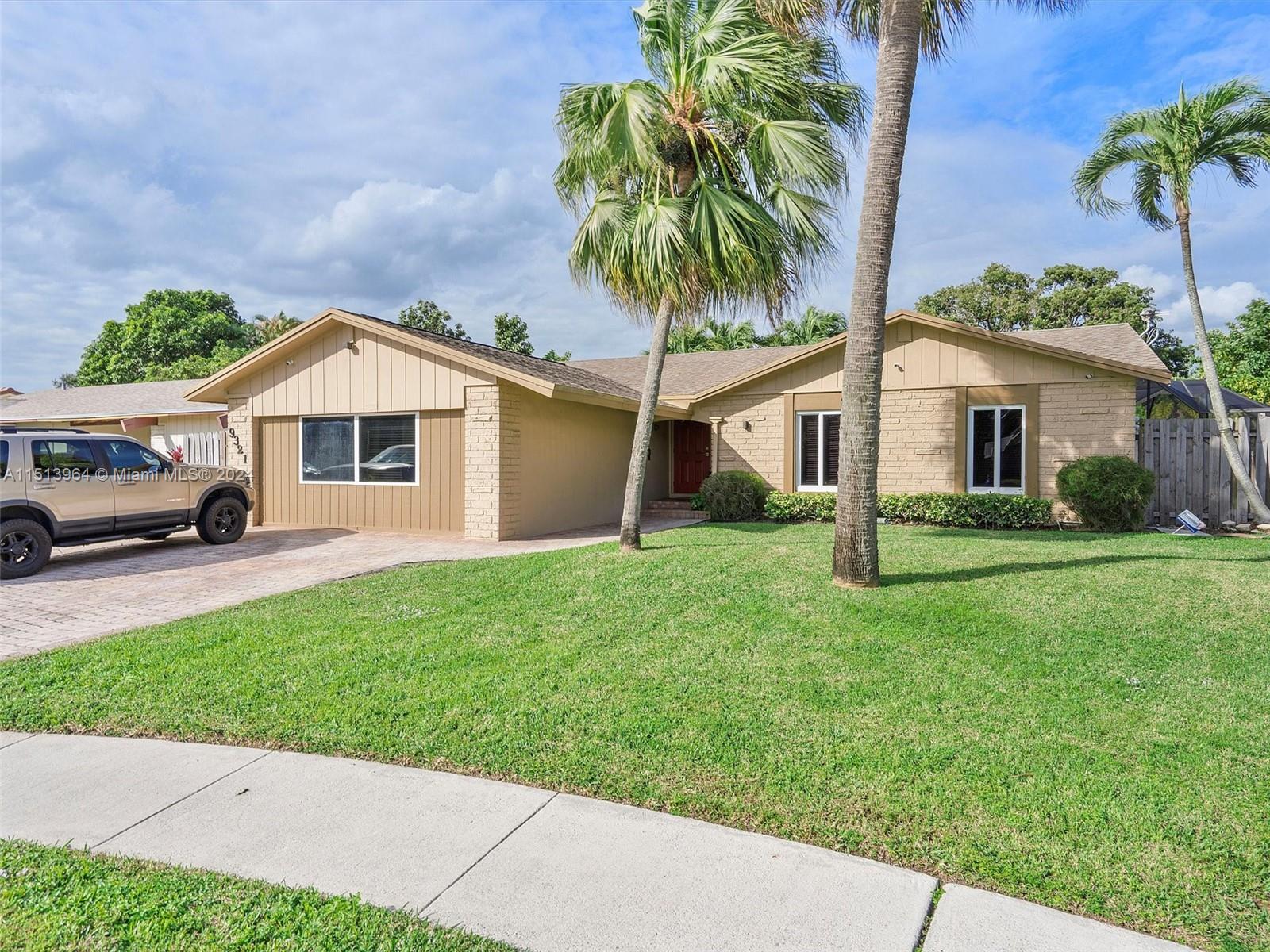 Amazing 3 bedroom 2 bathroom single family home close to sawgrass mall and easy access to major highways. This beauty will take your breath away as soon as you walk in the door with an inviting open floor concept and a peaceful garden view. The all fenced backyard is an oasis with a screened in patio, heated underground pool and patio lighting. It also has a 4th room area used as a recording studio completely soundproof with its own wall split A/C that can easily be converted to a home theater. The home has an updated kitchen and stainless steel appliances. Hurricane impact windows and doors, new industrial electrical panel, new irrigation system, There is plenty of space to park on its 5 car paved driveway located on a cul-de-sac street. Your buyers will look no further.