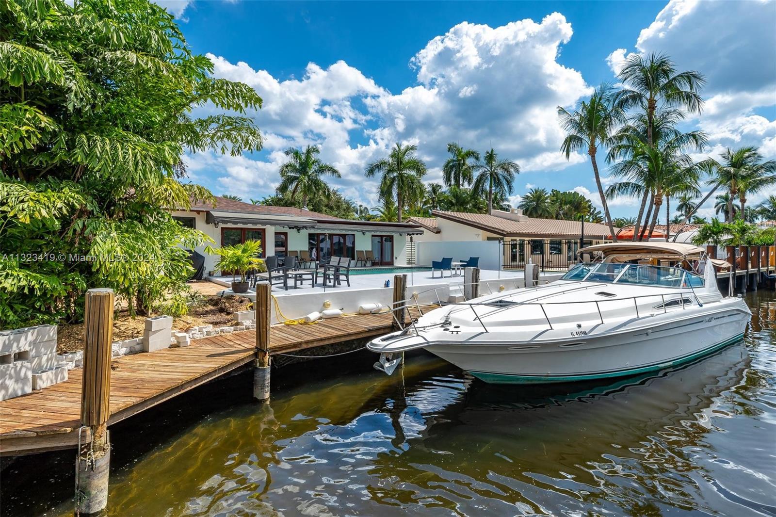 Elegantly furnished or unfurnished waterfront home located in the heart of Ft. Laud -1 block to famous Las Olas Blvd w/ fine shopping, art galleries, restaurants & live music. Take a 5-min. bike ride to the beach with it's pristine sand or a quick drive for fun and entertainment at Hard Rock Casino, South Beach. Sip cocktails by the heated pool overlooking the water. Grill your favorite fish, dine outdoors under the stars. Or use the gourmet kitchen to cook for larger groups w/ 2 elegant dining areas. Relax in the family room, living room or comfortable bedroom suites. A 45' deep water dock is available. Bring your boat & cruise the ocean, New River & Intracoastal. Long or short term leases available with renewal option. Cease the moment now before this opportunity slips away.