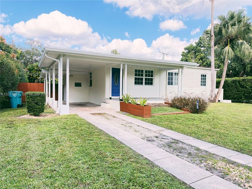 Rare opportunity to acquire an oversized ±10,200 SqFt lot in a rapidly developing and highly desirable area. While the existing residence is a charming 2-bedroom, 1-bath home, the true value of this property lies in the land and its exceptional future potential. Ideal for investors, developers, builders, or end users looking to create a custom dream home or explore redevelopment opportunities.

The expansive lot offers endless possibilities for expansion, new construction, outdoor entertainment areas, pool, guest house, or luxury landscaping concepts. Properties with this lot size are becoming increasingly difficult to find in this centrally located neighborhood experiencing continuous growth and redevelopment.

Conveniently located near major highways, shopping, dining, schools, parks, and just a short drive from Miami’s key destinations. Whether you choose to renovate, rent, hold as an investment, or build new, this property presents outstanding upside potential. Property sold AS-IS. Buyers and buyer’s agents are encouraged to verify zoning, lot dimensions, and development possibilities independently.