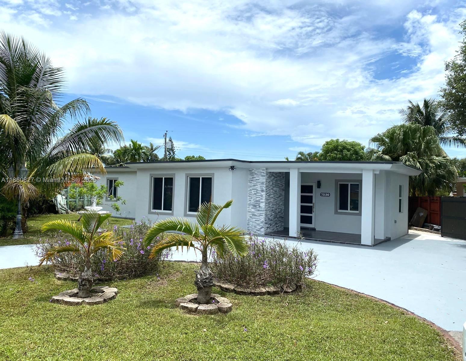 Wonderful home located in the heart of Miami! The tax list shows 3 bedrooms and 1 bathroom, but the property actually has 4 bedrooms and 3 bathrooms. Everything has a permit, the air conditioning is 2 years old, and the roof is 3 years old. The house has impact windows, the kitchen has granite countertops and stainless steel appliances, and remodeled bathrooms. The house has a little paradise in the backyard, with a rollaway pool and outdoor kitchen for entertaining. Close to major highways, the airport, and shopping centers. Don't miss it! It won't last long!