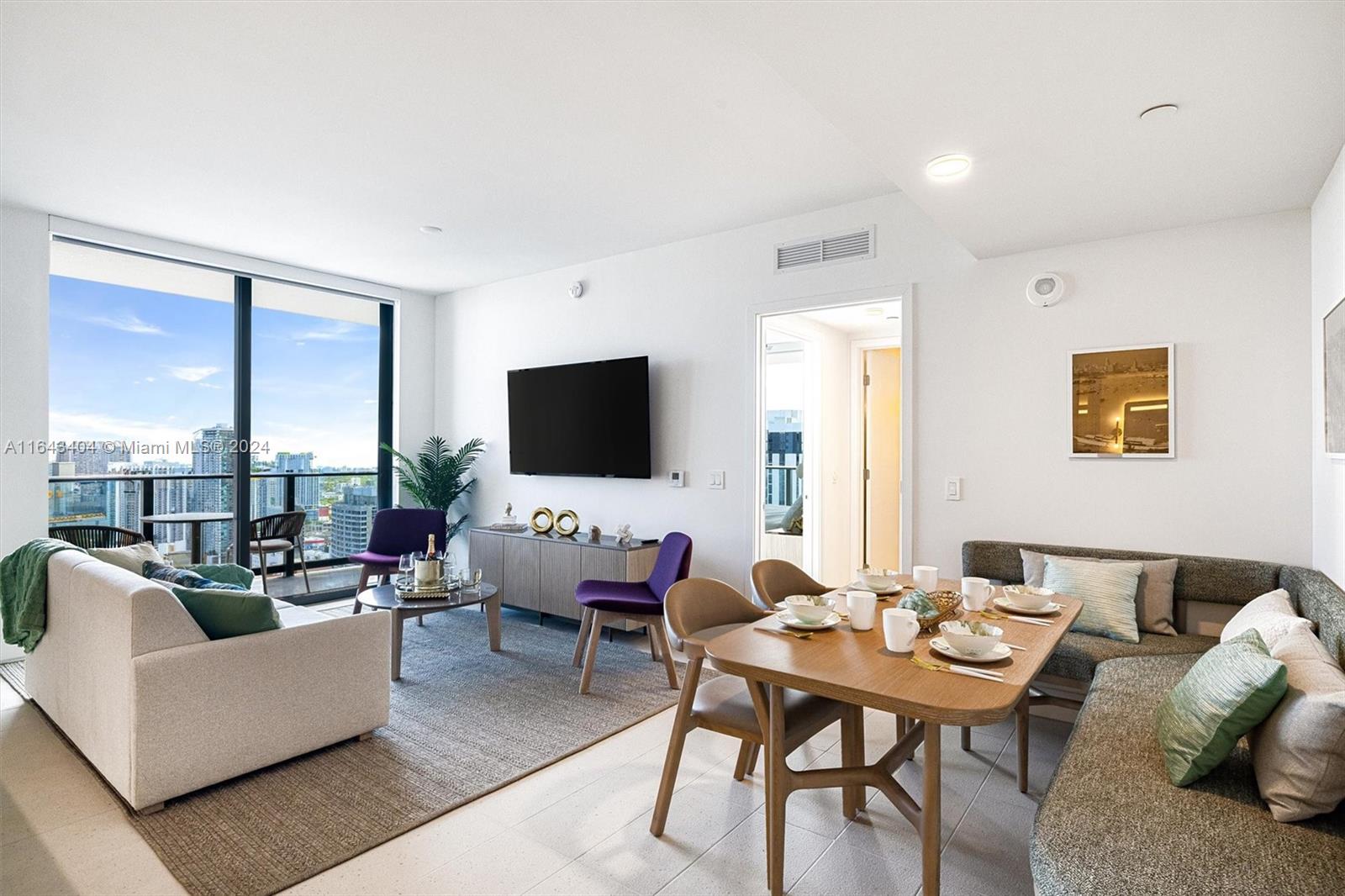 NATIIVO MIAMI RESIDENCE 4305. DELIVERED FULLY FURNISHED. Short-Term Rentals Approved. Licensed for Daily, Weekly, Monthly Rentals with right to live all year around. No Restrictions! PRIME LOCATION. DOWNTOWN MIAMI at the Exit of Port Of Miami, Cruise Capital of the World. Across ARENA which hosts the Miami Heat and all Concerts. Across the Street from Bayside, Ultra Music Festival, and Miami Boat Show. Building offers over 70,000 Sqft of Amenities. 5 Restaurants and Bars, Full-Service Spa, Fitness Center, Resort Pool, and Co-Working Offices with Ballrooms.