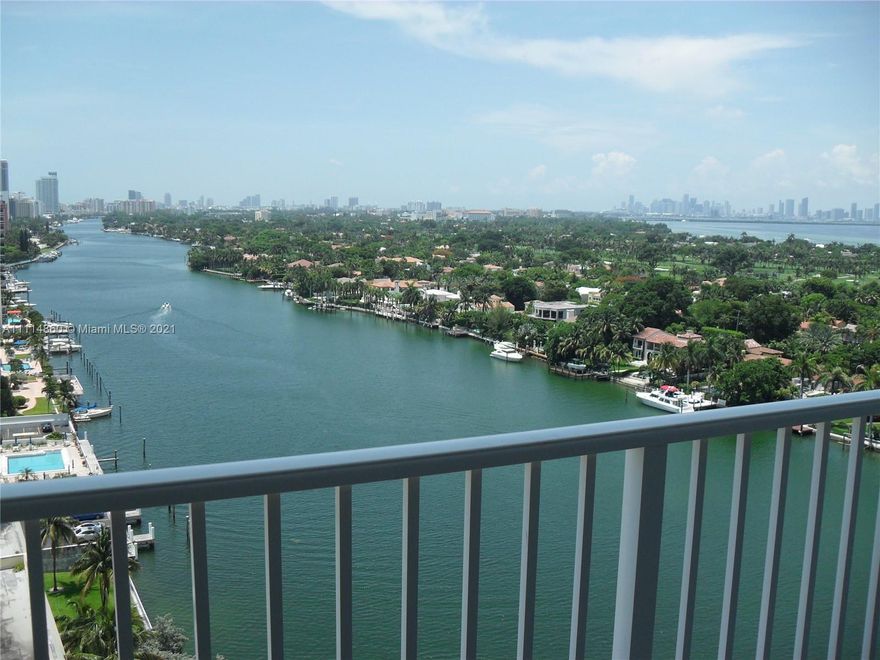 Penthouse is located on Prestigious Millionaire’s Row with stunning views of the Miami skyline, intercostal, and ocean throughout the unit. This one bedroom, one and a half bathrooms has an extra room which could be used as den, or Etc. Offers an updated kitchen with quartz counter tops and stainless steel appliances, matching quartz counter tops in bathrooms, marble styled floors throughout, contemporary faucets, and lighting fixtures. The unit encompasses the out doors with its own private balcony which lets you feel you are living in paradise. Conveniently offering beach access, pool and gym. A boaters dream with no bridges to bay. With its convenient location. one can get anywhere in minutes and yet remain removed from the hustle and bustle of city life. Available November 20, 2021.