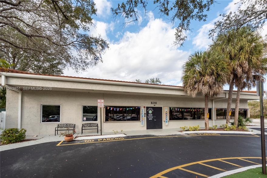 The subject property is a ±7,593 SF freestanding commercial building located on a 39,015 SF lot in Tamarac, Florida. The property is 100% leased to a single tenant under a triple net lease structure with 3% annual rental increases through December 2029, including two 5-year renewal options. The building is fully built out for educational use and includes six classrooms, a library, reception and lobby area, two administrative offices, break room, multiple restrooms, and 35 on-site parking spaces. This offering provides stable in-place NNN income with contractual rent growth and long-term lease term in an established Broward County corridor.