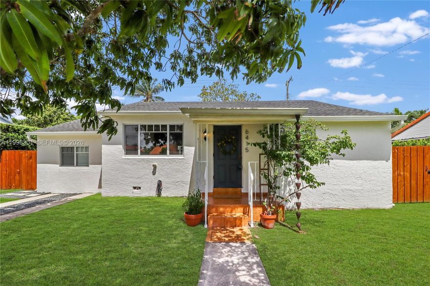 Welcome to this beautifully updated residence in the sought-after Coral Terrace neighborhood. This move-in-ready home boasts a modern, updated kitchen and stylish wood-like flooring that flows throughout the bright and airy living spaces. The interior is further enhanced by sleek recessed lighting and the peace of mind provided by full impact windows. Step outside to find a spacious covered terrace perfect for entertaining, along with a versatile storage shed equipped with A/C, ideal for a home office, hobby room, or extra climate-controlled storage. Perfectly situated for convenience, this home is just moments away from Nicklaus Children's Hospital and the world-class dining and shopping of Coral Gables.