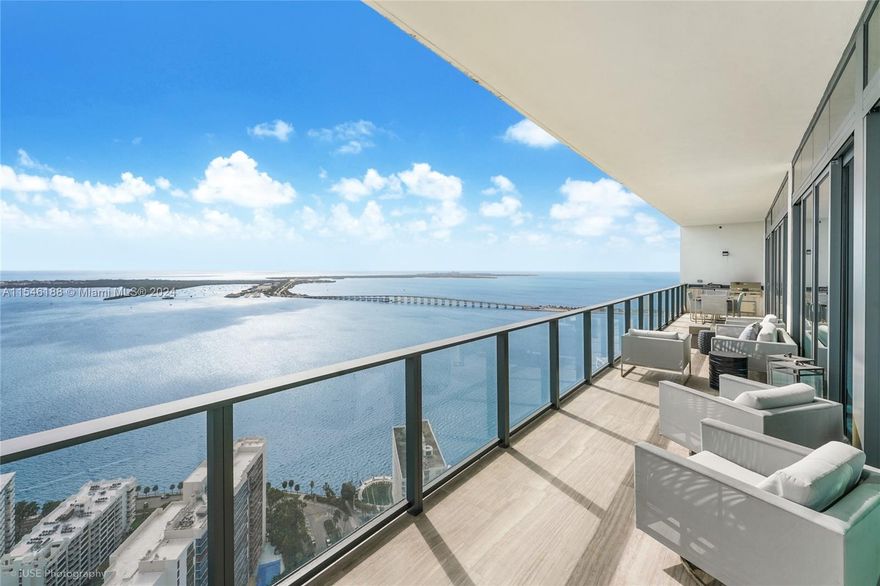One of only 4 of the most desirable Line 02 units in Echo Brickell with completely unobstructed direct water and skyline views. TURNKEY 2 bed/2 bath split floor plan residence with oversized terrace with summer kitchen. EXTRA HIGH 12 FT Ceilings with floor to ceiling impact windows lining entire unit making for the most open incredible views and natural lighting throughout. Top of the line Subzero and Wolf appliances,marble floors throughout, Smart home technology. Furniture package included in the price.Echo is one of the most exclusive and boutique buildings in Brickell with only 172 units. Amenities include Infinity pool&deck serving food&drinks, fully equipped gym, 24/7 concierge, security, lobby attended. Located in the best area of Brickell close to restaurants &​​‌​​​​‌​‌​​​‌‌​​​‌‌‌​​‌​​‌‌​​​​ shops.