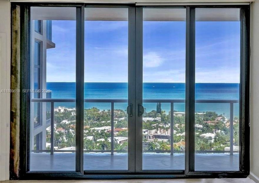 This 1,400 sq ft 2-bed, 2-bath apt in the Hamptons West offers a rare opportunity to own in a premier resort-style community in the heart of Aventura. Enjoy ocean views from your large private terrace. The split-bdrm layout ensures privacy, with the primary suite featuring a tub, double vanity, and separate shower. The second bdrm, enclosed with French doors, is perfect for guests or a home office. The open updated kitchen is great for entertaining. New hurricane-impact doors & windows are already installed for peace of mind. Resort-level amenities include a full-service pool, outdoor hot tubs, sauna, spa & health club, tennis & squash courts, yoga, spin classes, &  kid-friendly spaces. A second pool sits beside the on-site residents only restaurant led by Chef IP. Buzz Me & Buy It!