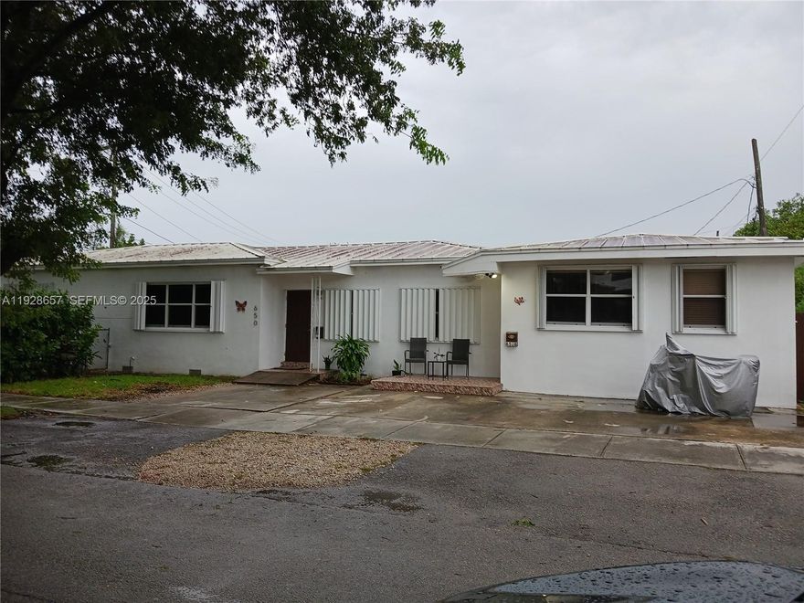 ATTENTION INVESTORS! Wonderful centrally located duplex with an additional 1/1 unit. Close to the touristic area of SW 8th Street. Ideally located with convenient access to entertainment areas and shopping, and dining.   Corner lot and substantially remodeled in 2013. Large, fenced yard with plenty of space to build on. Plenty of opportunities to increase revenue streams.  Metal roof, tiles, a/c, appliances, moldings, and painted throughout; fully occupied, long-term tenant wants to stay.  Please do not disturb the tenants under any circumstances.  By scheduled appointment only.