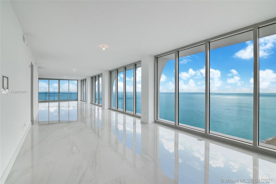 Imagine living in a contemporary house in the sky with breathtaking, completely unobstructed views of the Ocean, Intracoastal and Downtown Miami. This magnificent 5 bedroom 6.5 baths unit is located on the South corner of Jade Signature. Updated unit with Miele appliances and custom Snaidero cabinets. With the help of Pritzker award-winning architects Herzog & de Meuron & interior design by PYR led by Pierre-Yves Rochon. Jade Signature was designed to elevate your experience by providing a resort lifestyle. Enjoy 3 floors of amenities including a zero entry pool, lap pool, tenn's lounge, toddler area, tv lounge area, billiard area, poker room, clubroom, business center, full gym and Tata Harper spa with Sauna, steam and Hammam and the Beach Bar that serves pool areas, beach and units.