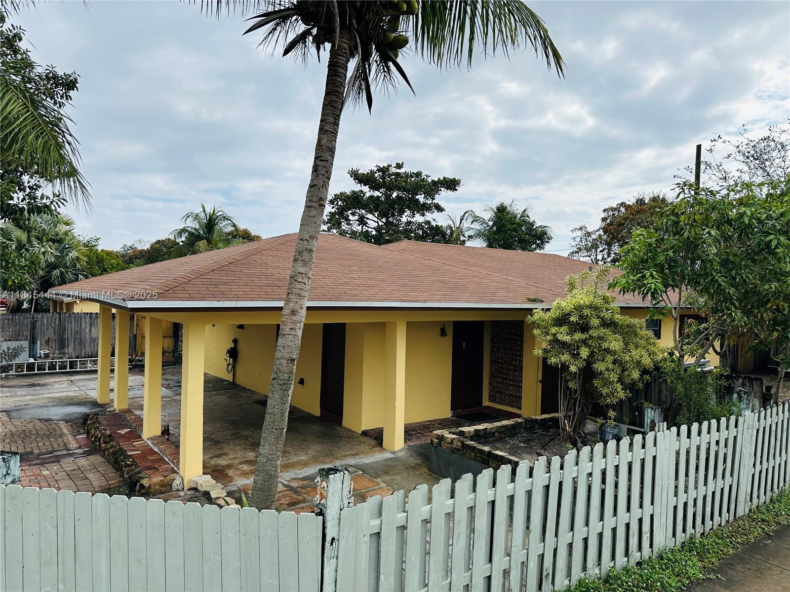 Welcome to your dream oasis in sunny Pompano Beach! This magnificent single family home offers a brand new 2025 roof, an unparalleled blend of comfort, style, and convenience. Nestled on a large corner lot, this three spacious bedrooms and two bathrooms, providing ample space for your family to thrive. Step inside to find a meticulously maintained interior with a kitchen that was tastefully remodeled a few years back, offering sleek countertops and contemporary cabinetry—ideal for any culinary enthusiast. Entertaining is a breeze with the generous living and dining rooms designed to host gatherings of all sizes. Additionally, the Florida room serves as a cozy sanctuary for relaxation, filled with natural light that spills through ample windows, offering a warm and inviting atmosphere.