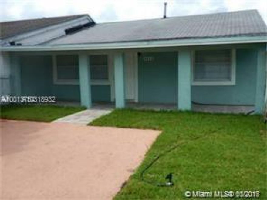 Renovated 2/1 Lot & Block in Miami Gardens. Features new kitchen cabinets, new tile flooring, new appliances, and much more. Don't let this opportunity pass you by!!! 
 Perfect for Investment or as a starter home. Property has NO HOA!! Property is rented until 2/28/18 for $1350.00per month. NOT Subject to Appraisal. Must submit an offer before showing.