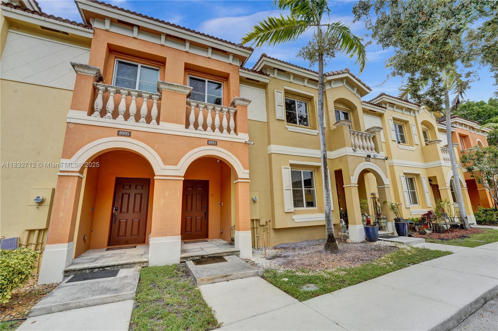 Beautiful and move-in ready 2-story Mediterranean-style townhome in the gated community of Village Walk. This spacious 3-bed, 2.5-bath home features granite countertops, glass tile backsplash, stainless steel appliances, New laminated flooring throughout, washer and dryer, alarm system, and two assigned parking spaces right in front of the unit. Enjoy the community’s **low HOA fees** and great family-friendly amenities including a clubhouse, pool, and playground. FHA and VA loans are approved, making financing easy! Built in 2014 with approximately **1,656 sq ft of living space**, this home is ideally located near top-rated schools, shopping centers, restaurants, major highways like I-75, and just minutes from Pembroke Lakes Mall. A perfect place to call home!