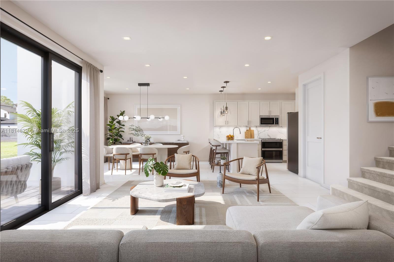 Gated enclave in sought-after SE Naples.THE BEL AIR Offering 3 BDs+ LOFT/DEN,2.5 BAs, & a 2-car garage,for those who desire refined living w/low-maintenance ease.Builder Warranty.Light-filled open-concept living ft.9-foot ceilings, designer finishes & seamless indoor-outdoor flow. Kitchen showcases granite (upgrades available) counters,SS appliances,custom cabinetry & an oversized island.Upstairs,the primary suite offers a peaceful retreat w/spa-like BA,double vanities,a walk-in shower & generous closets.2 additional guest bds & a versatile LOFT provide room for family,guests, home office.Modern CH w/resort pool, gym & social lounge. NO CDD FEES & approx. $400 per/mo dues.Minutes from Naples’ beaches, dining, shopping, this TH offers the perfect blend of luxury, convenience, and community.