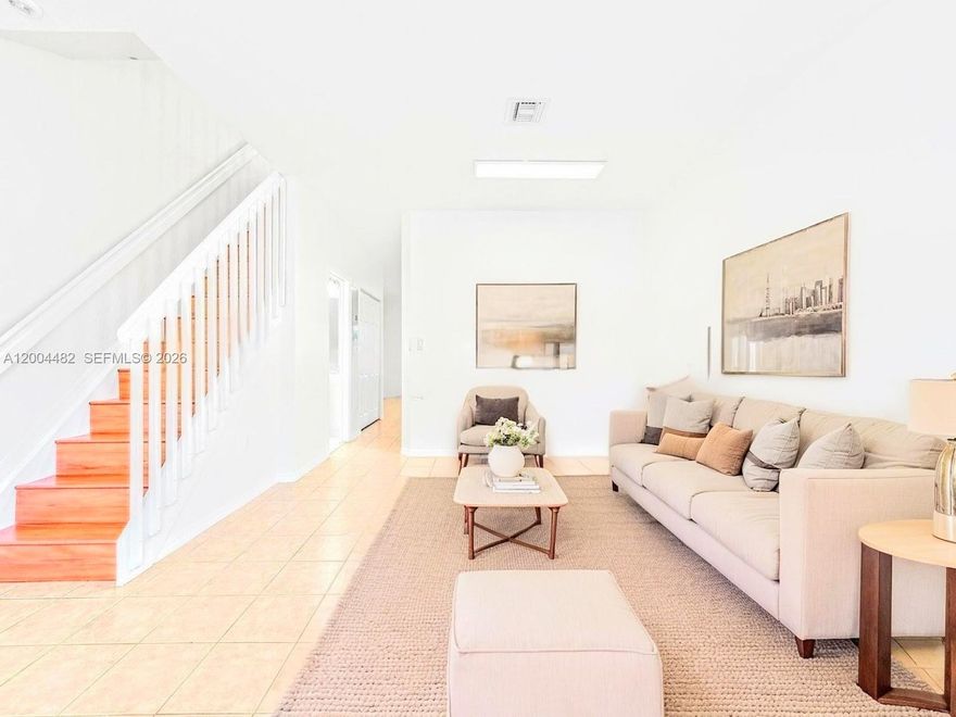 This beautiful three-bedroom, 2.5-bath townhome features a bright, open living area, modern finishes, and appliances that are only one year old. The HOA offers excellent value, including internet, cable, building insurance, and 24/7 security. A new roof is being installed and paid for by the seller. The air conditioning system is only a few years old. Residents can enjoy amenities such as a pool, gym, and tennis courts. Located conveniently in Doral, it’s within walking distance of Eugenia B. Thomas School and Doral Meadows Park, and just minutes from top dining, shopping, and major highways. Truly move-in ready.