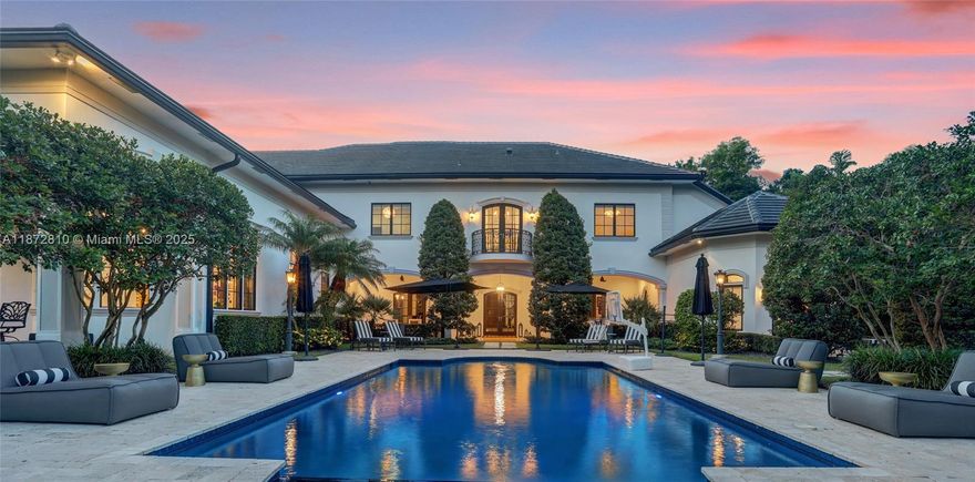 A modern French Chateau in Parkland's most exclusive enclave. This private, lakefront estate spans 2+ acres and blends timeless elegance with cutting-edge luxury. Features 7 beds, 7 baths, soaring ceilings, imported marble, 1,000+ bottle wine room, smart tech, and chef's kitchen with Sub-Zero, Wolf and butler's pantry. Resort-style heated saltwater pool/spa, outdoor kitchen with outdoor living room/fireplace, lakeside gazebo, 8-car garage, gym, office, whole home generator, new roof in 2023, impact windows and water filtration system. The only street in Parkland Ranches with city water and sewer. Peace of mind with private gated entry and a 25-camera security system spanning the estate. Well over $1M in recent updates. A once-in-a-lifetime legacy property.