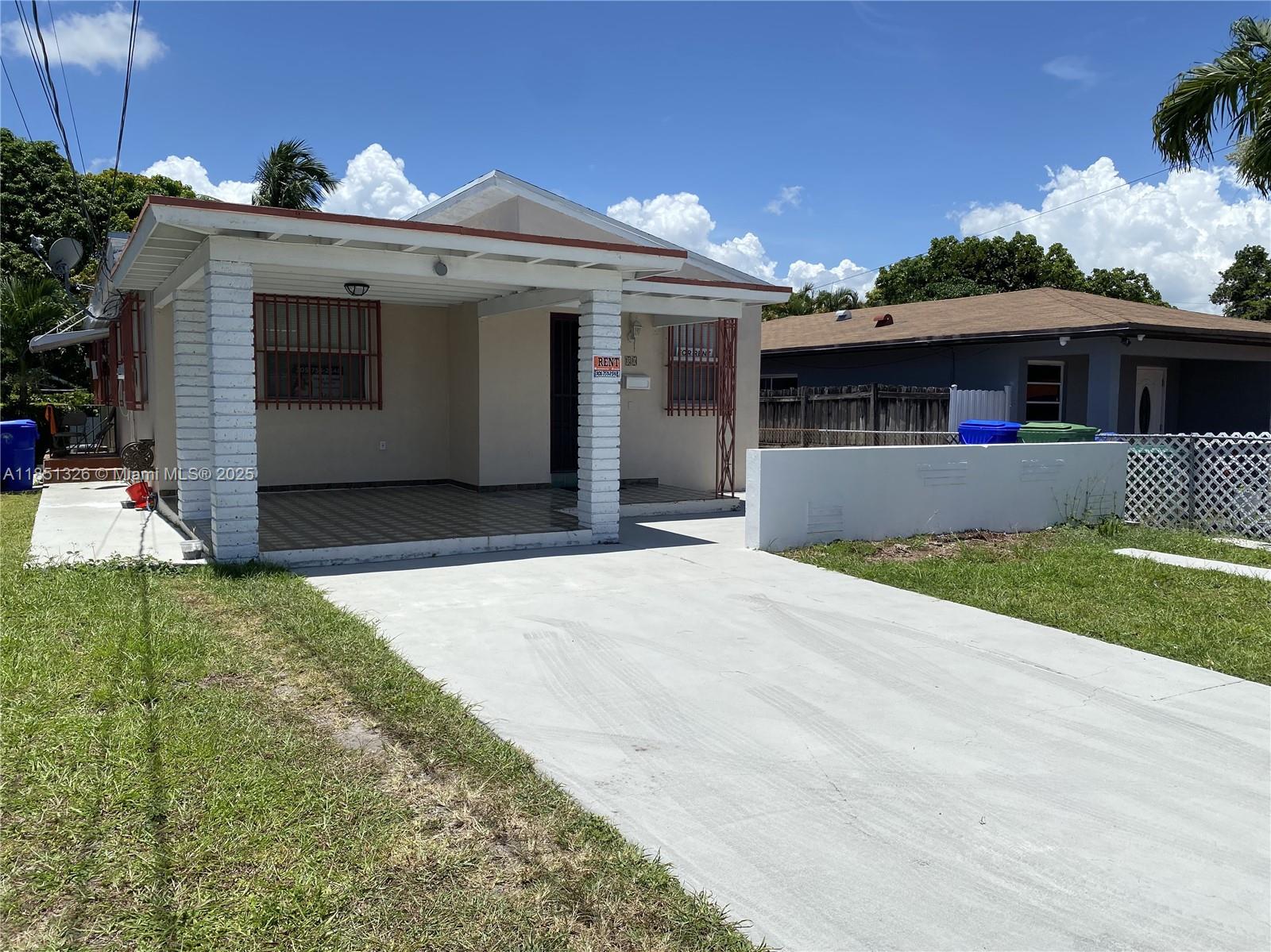 Bright and versatile rental opportunity in a prime location! This single family home features 3 parking spaces, tile throughout, spacious kitchen, central air and offers flexibility for additional income potential. Ideal for multi-generational living or shared housing. Electricity and water are included in the monthly rent. Located near schools, shopping, major highways, the MIA Airport and downtown Miami.