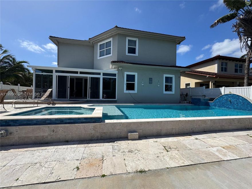 Experience elevated South Florida living- a beautifully reimagined waterfront residence designed for comfort, style, and effortless entertaining.
This 2-story home offers 4 bedrooms, a versatile loft, and a 3-car garage, all enhanced by a substantial high-end renovation featuring refined finishes and modern design throughout. A bright sunroom adds additional living space, perfect for relaxation or work-from-home flexibility.
Outdoors, enjoy a private resort-style setting with a brand-new designer pool and heated spa, elegant tiled patio, and a new private dock with boat lift and ocean access—ideal for boating enthusiasts. Tranquil canal views provide a stunning backdrop to everyday living.
Additional features include impact windows throughout and a location within a secure, well-maintained gated community, just minutes from top dining, shopping, and major access routes.
A rare opportunity to lease a large waterfront home with luxury finishes and ocean access (with some fixed bridges- ideal for lower-profile boats). Lift can accommodate up to a 25' boat.