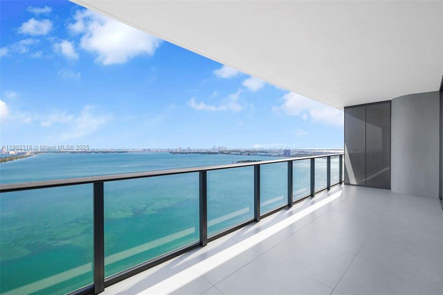 Private elevator foyer, italian ceramic floors and breathtaking panoramic views of Biscayne Bay, ocean and city in this spacious and bright 1 bedroom, 1.5 bath unit with a 200 sq ft. balcony. One Paraiso offers an array of luxurious amenities such as ground level adult pool, 2 other pools with cabanas, hot tubs, tennis courts, gym, spa, business center, screening room and child play room.