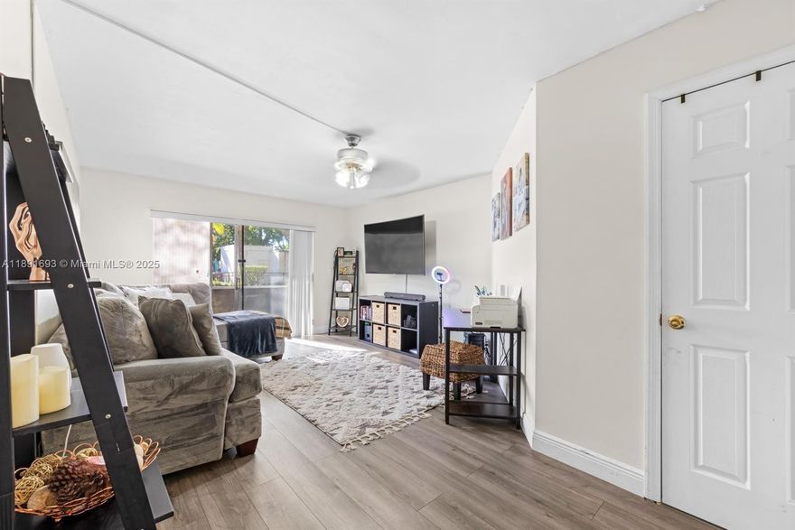 Welcome to this beautifully updated 2-bedroom, 2-bathroom corner unit in the highly sought-after Gardens of Sabal Palm! Enjoy serene views of the community garden and sparkling pool area from your private balcony. This unit features spacious bedrooms, updated bathrooms, and the added convenience of an in-unit full-size washer and dryer. Each unit comes with its own storage space, and residents have access to all the wonderful community amenities. The building has recently completed a 40-year inspection, with a new roof installed and plans for exterior repainting underway, and more. Plus, the seller will pay the assessment at closing! With a quiet and well-maintained atmosphere, this community is the perfect place to call home.