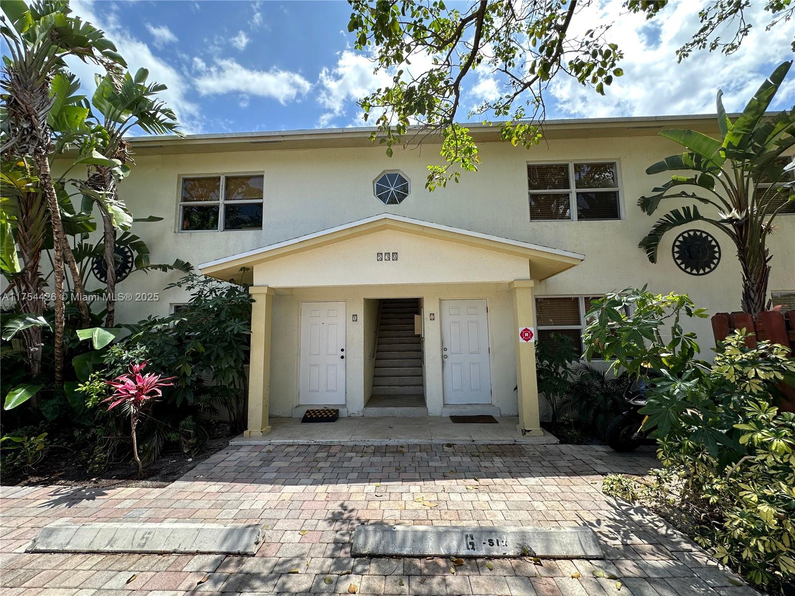 Great investor unit! Ok to rent right away or make it your own. A first floor updated 2/1 corner unit condo w/marble floors through-out, impact windows & 2 parking spaces in tandem right outside your front door. Open floor plan & kitchen w/granite counter top, hardwood cabinets, SS appliances & large pantry/storage room. A two story 8 unit bld w/common area front yard & patio fenced in. Two pets allowed w/no weight restrictions & laundry room in bld. Close to Wilton Manors & just a few blocks from NE 4th Ave restaurants, bars, shopping & Ft. Laud Magnet High School. As primary residence buyer needs 25% down & 30% down as an investor. No pool on premises & As Is sale with right to inspect.