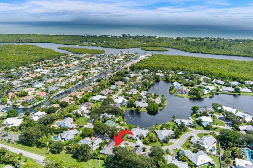 Live the relaxed Hobe Sound lifestyle, a community known for its tranquil charm and natural beauty. This area offers a perfect blend of coastal living and convenient access to a variety of attractions. You'll be minutes from championship golf courses, pristine public beaches, a diverse array of restaurants, lush parks, and charming boutiques. The desirable Gomez Avenue area provides a peaceful setting while keeping you close to all the amenities that make Hobe Sound a sought-after destination. Minutes from the beach, this Key West style home offers the perfect blend of comfort and coastal charm. Vaulted ceilings create an open feel, while the spacious kitchen features ample cabinet space. A screened patio & above-ground pool make outdoor living easy & low-maintenance. Motivated Sellers