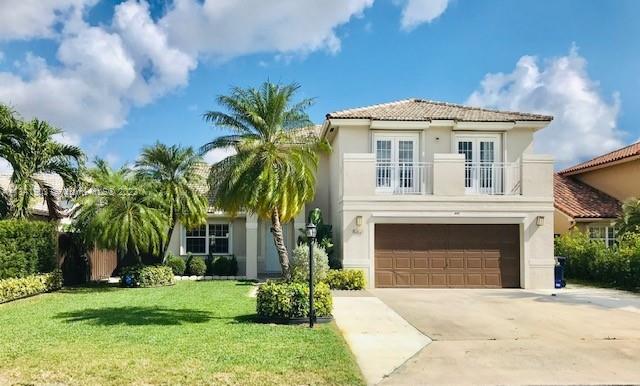 Beautiful, spacious and bright two-story single-family home in West Kendall. Plenty of space for the family, updated kitchen with stainless steel appliances and granite countertops. Master bedroom and Master Bath are downstairs. Master bath has bathtub and separate shower. Laundry room with full size washer and dryer. Two car garage, large patio with spacious terrace, perfect for entertaining. Pets allowed with non-refundable pet deposit. Available to occupy 04/15/23. Kitchen has gas stovetop and no oven. Association approval may take up to 21 days.