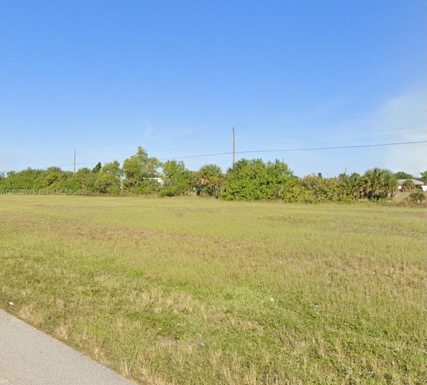 Amazing lot at the best value in a commercial ready to develop area in Cape Coral.